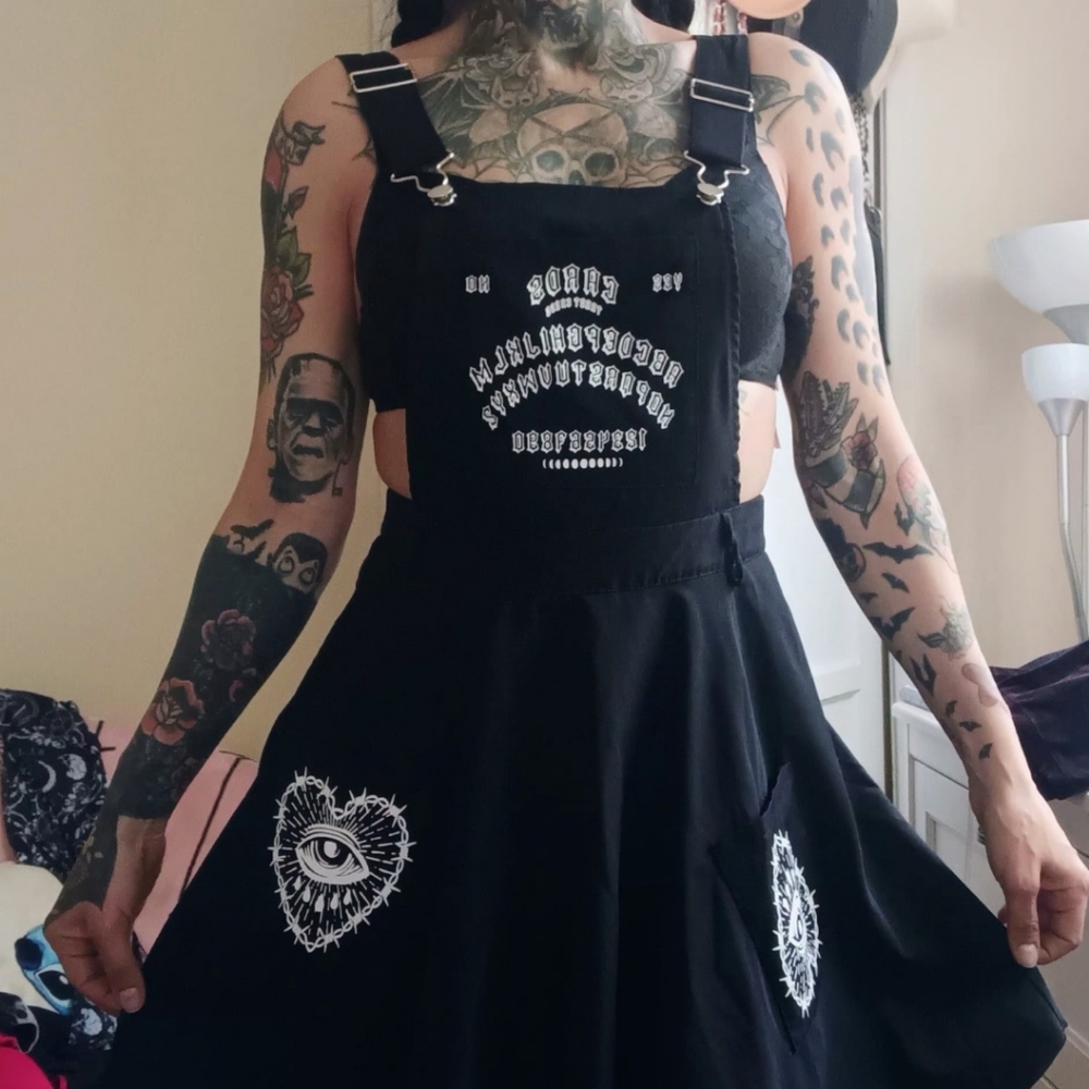 Ouija board overall dress